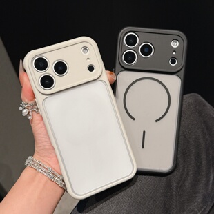 肤感边框散热适用苹果17promax手机壳2026新年款iPhone17高级感细磁吸16pro镜头全包ip15防摔保护套14pm女款