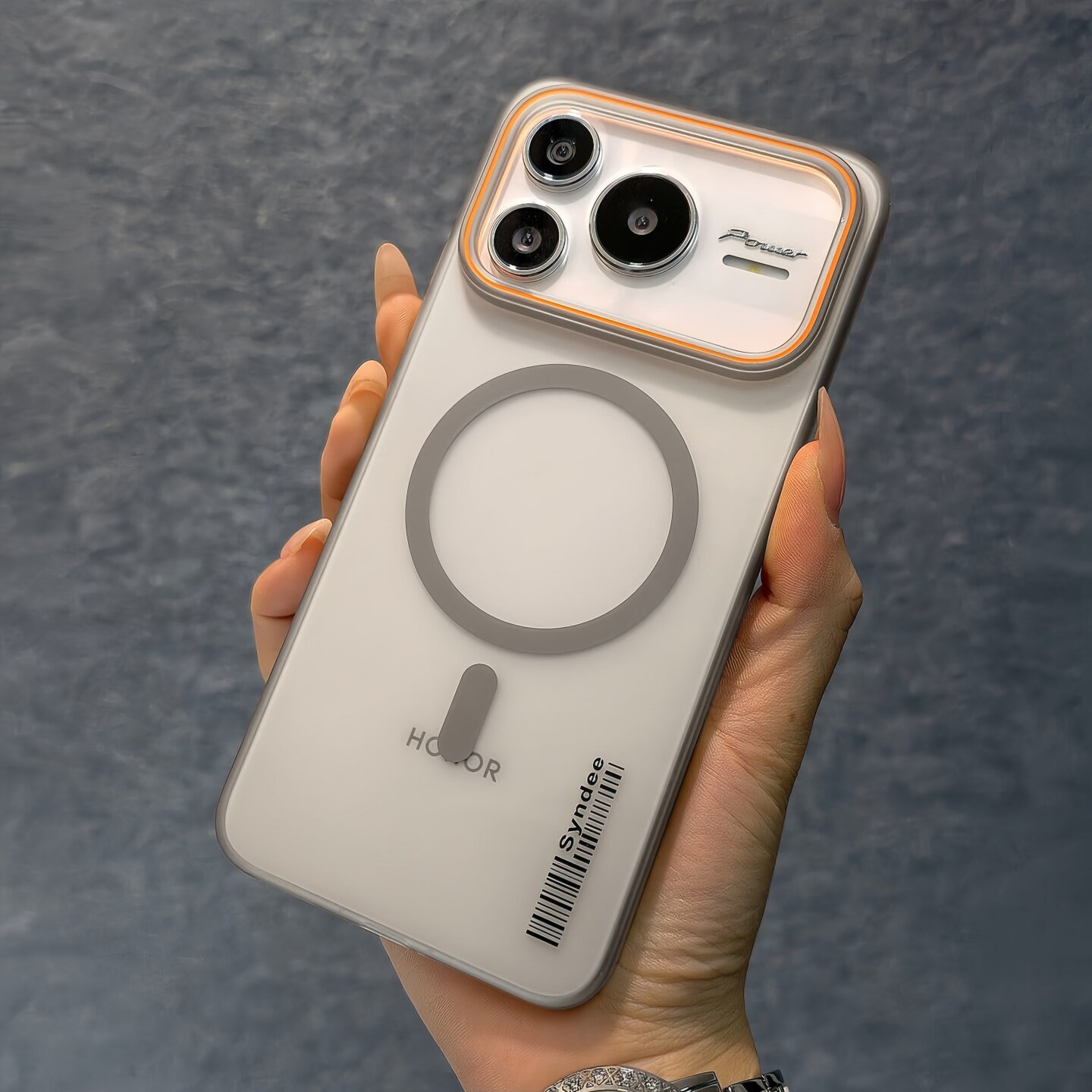 高级感柔砂PC适用荣耀power2手机壳新款honor透色磁吸硬壳500超薄冰雾磨砂magic8proair全包防摔保护套男女款