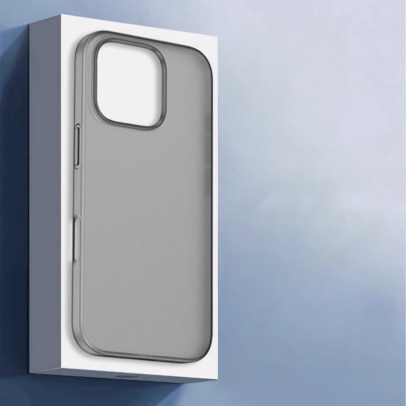 苹果16磨砂PP保护壳简约