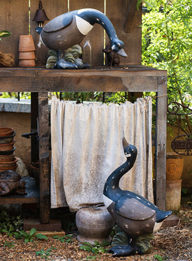 速发鹅外动园装饰户乡村复古大型花物摆件别墅庭院子雕塑景观