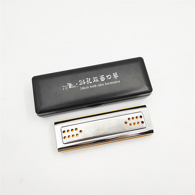 速发口复24孔复音双面双调人音口琴C调G调成琴儿童初学者演奏