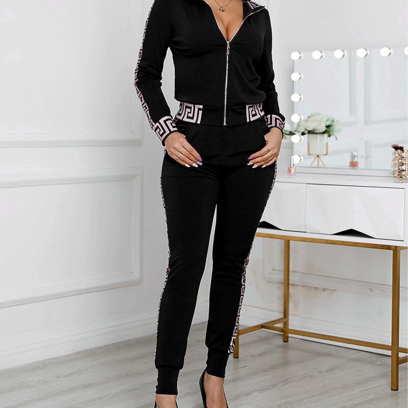 速发2021 Trasuits Wo Ele Two-Pieces Suit Sets Feme St