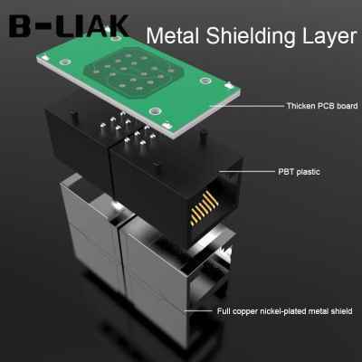 速发.. B LIAK Eret Cable Adapter 8P8C RJ45 La Cable Extesi