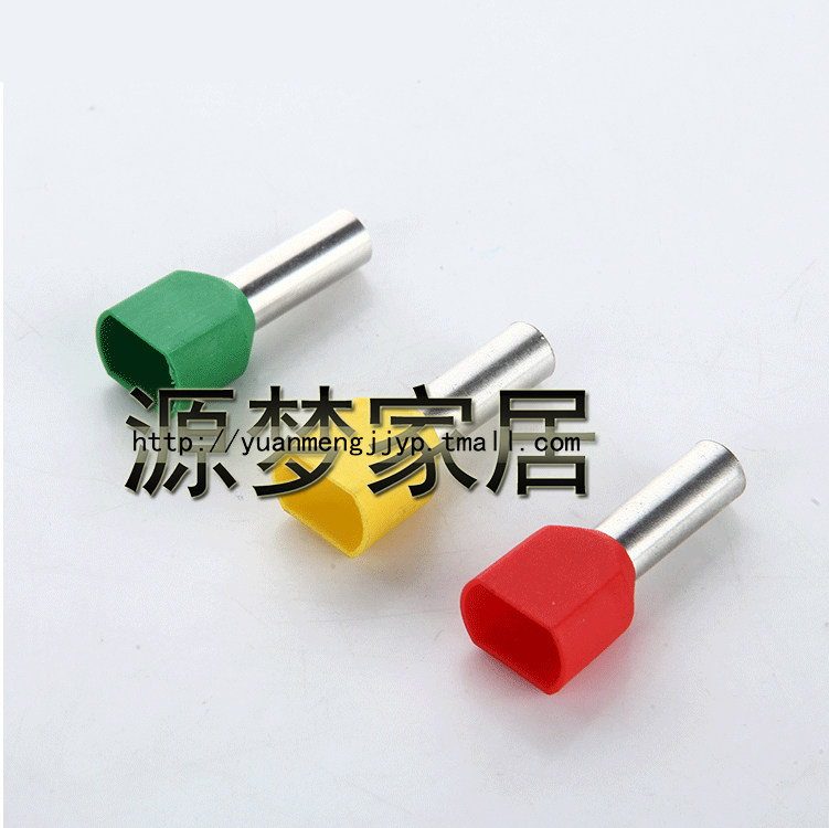 速发TE-40 2管线双形预绝缘接线端子2*4mm21欧规接线头 1000只 线