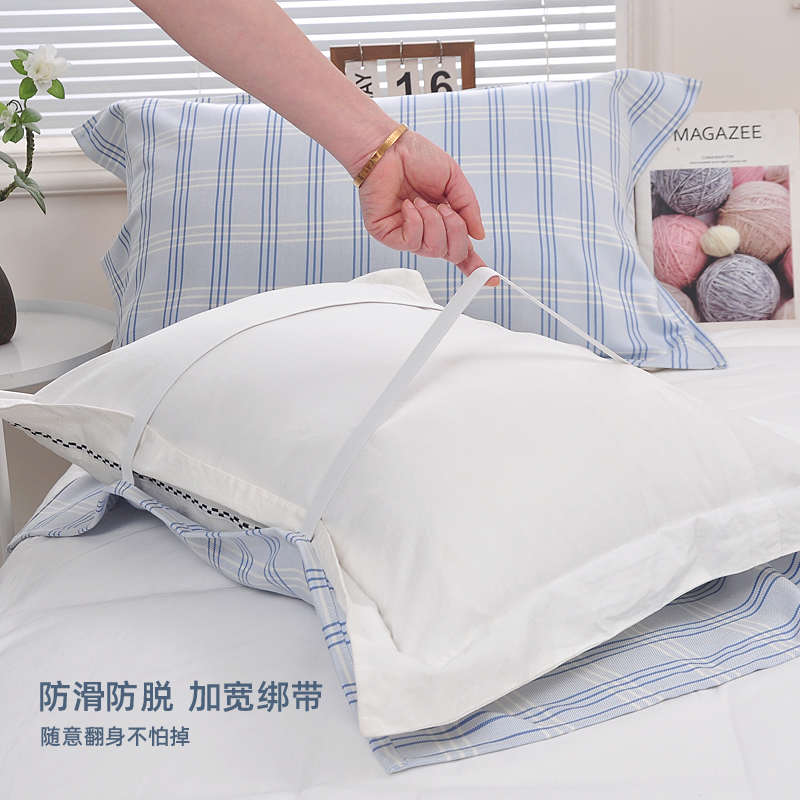 竹纤维枕巾情侣夏天冰丝凉爽单人吸汗枕头巾一对装防滑夏凉薄盖