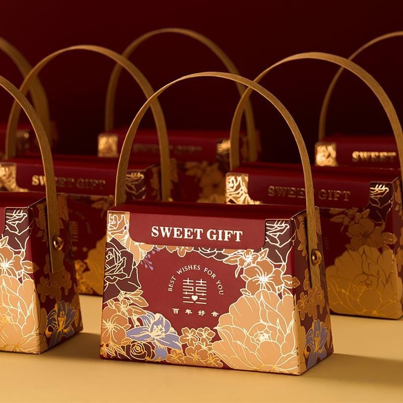 2025结婚新款喜糖盒子糖果盒专用手提婚礼订婚糖果礼盒空盒高级感,节庆用品/礼品,糖盒/糖盒配件,淘宝优惠券,粉丝福利购,淘宝优惠卷