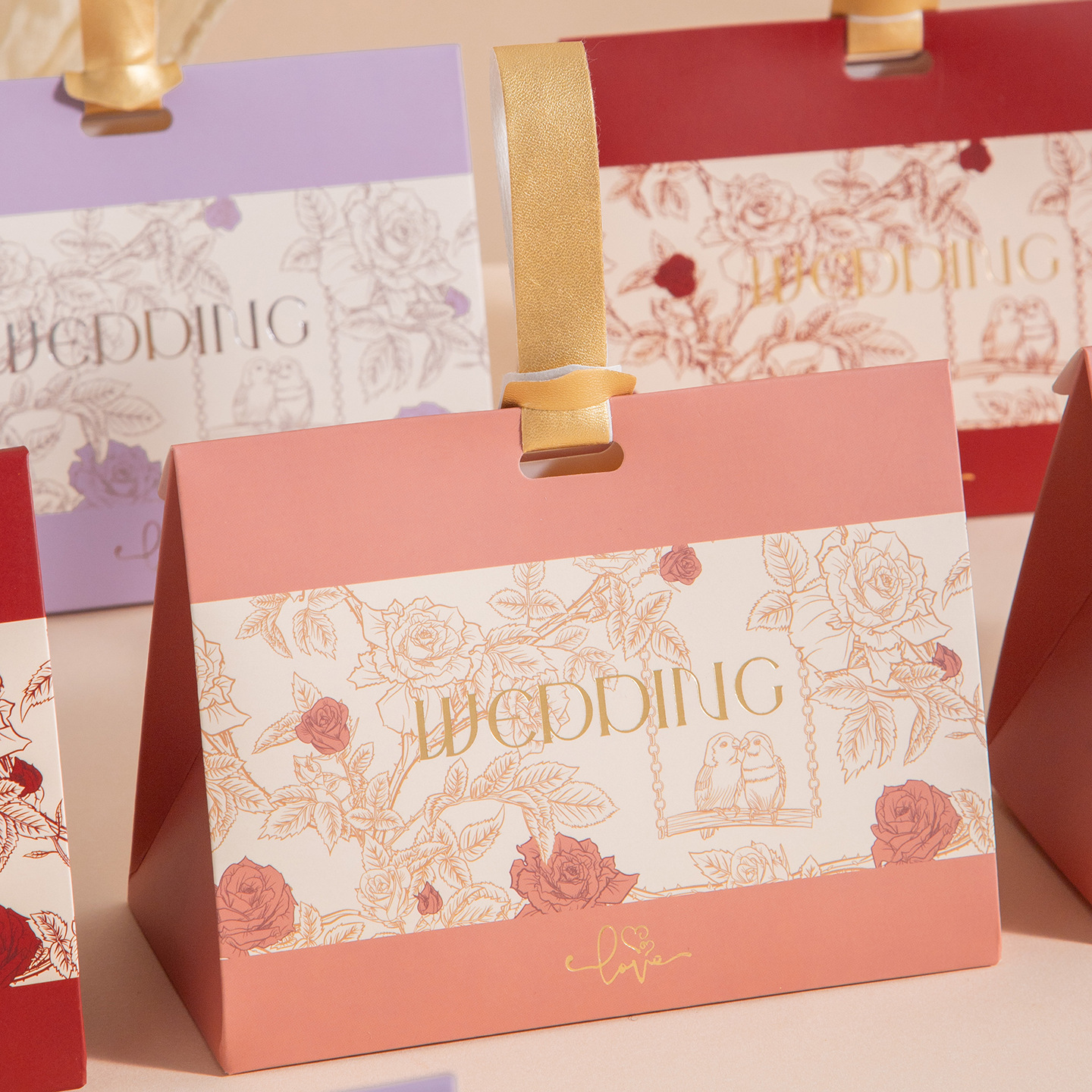 结婚糖果礼盒包装袋高级小众喜糖盒子订婚满月伴手礼礼品袋手提袋