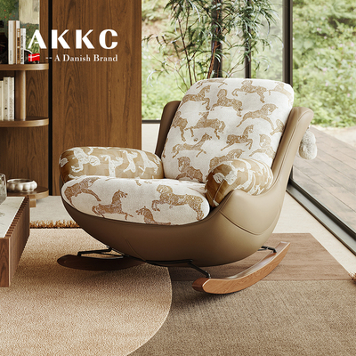 AKKC意式轻奢摇椅休闲椅现代简约新款创意设计客厅阳台高级感躺椅