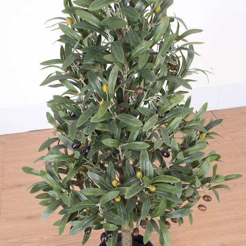 仿橄真橄榄树造榄枝绿室人内装饰橄榄树假MC-78023植仿真树盆景造