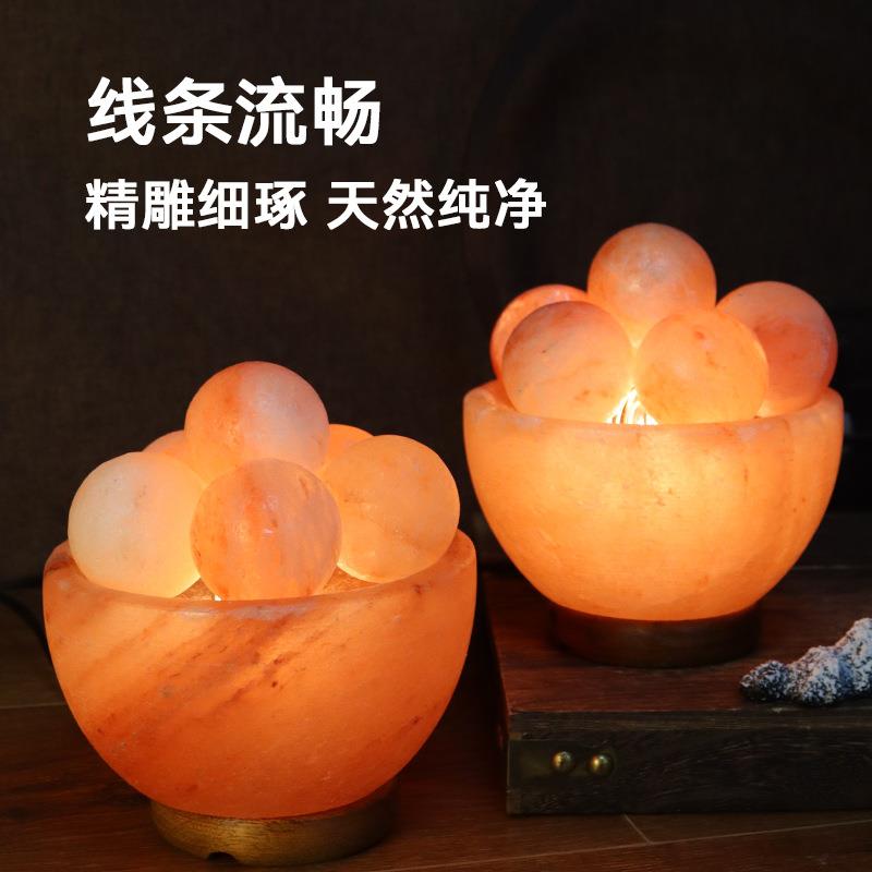 家聚宝大号盐灯喜马拉雅基玫瑰盐水晶盐灯巴盆斯坦工艺厂盐灯
