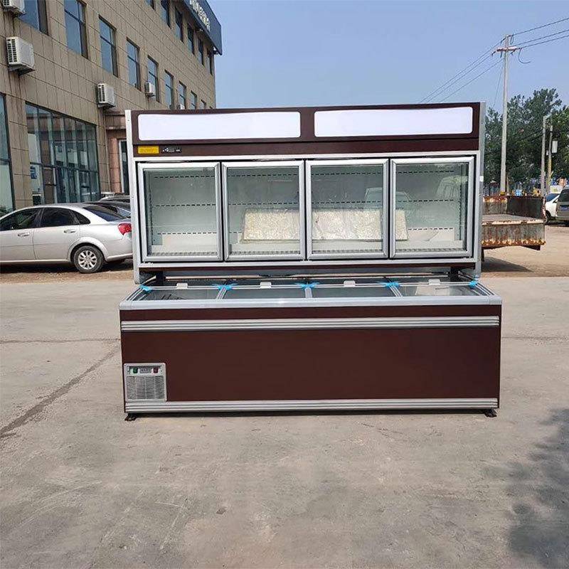 雪潮组藏岛柜商超用大容式量冷冻柜卧148冰柜合生鲜雪糕冷保鲜展