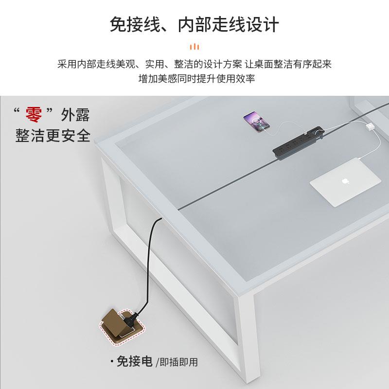 现Lthink00会议桌长谈桌会议桌椅组合简约代小型洽桌公室长方办形