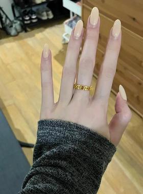 金店同款沙金花丝凤妍开口戒指女复古宫廷风高级感指环食指戒