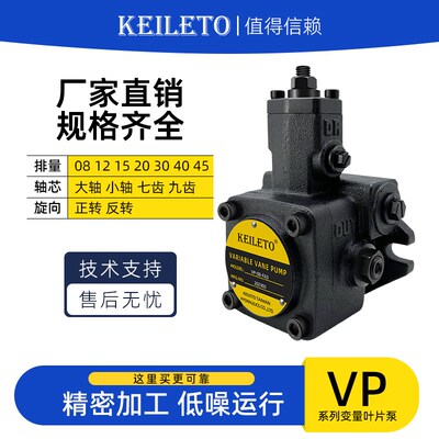 VP-20-FA3变量叶片泵VP-15 30 40FA3台湾凯利通液压油泵VP1-20-70