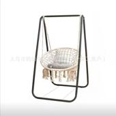 加大 吊椅成人室内吊篮秋千家庭摇篮椅北欧吊床阳台织物金属骨架