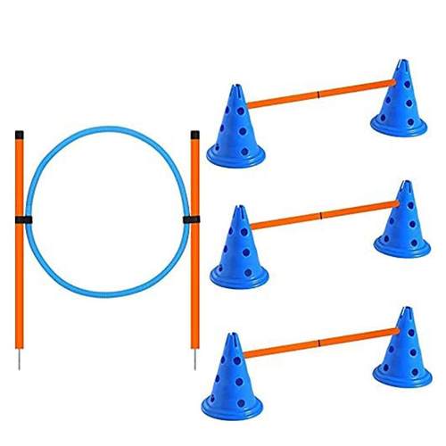 宠物用品狗狗敏捷训练套装跳环跳杆组合障碍训练绕杆训狗器材