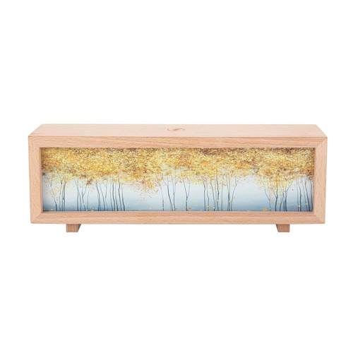 新款创意氛围感灯光画复古台灯桌面手机无线充床头灯照明小夜灯