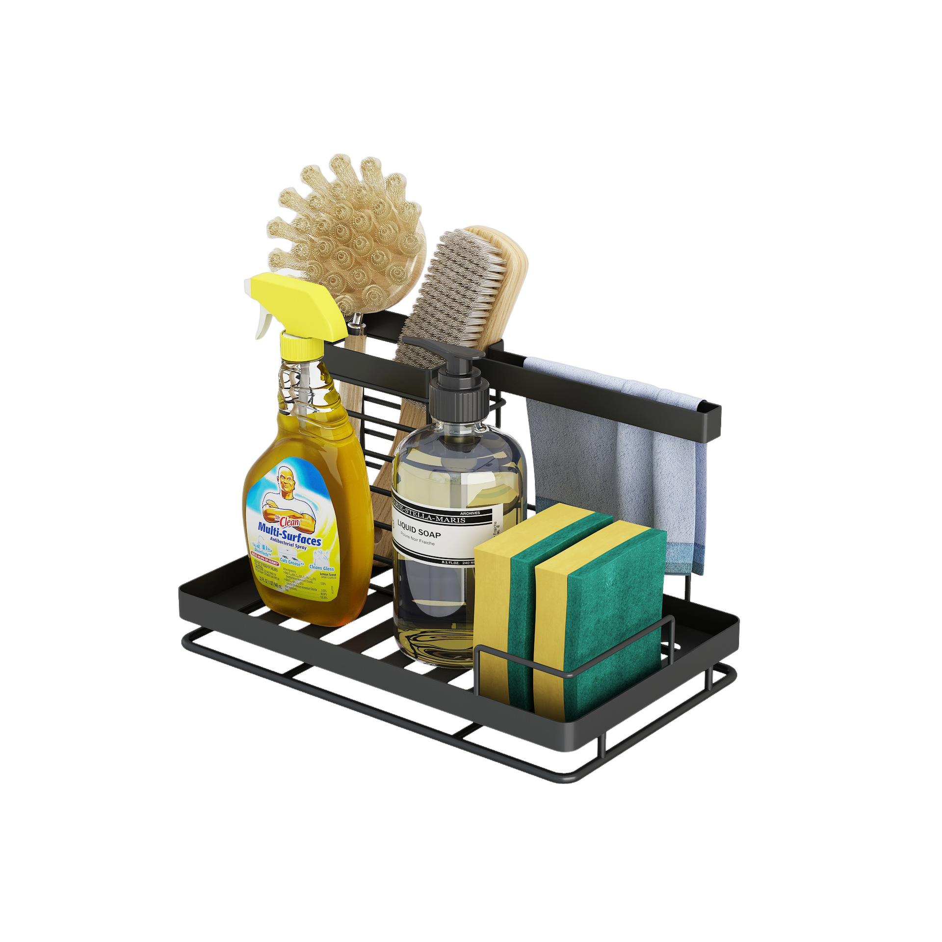 专用供可拆卸槽水龙头沥水架海绵置物架厨水碗房品洗XY00045布抹