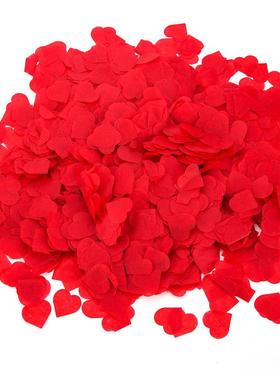 confetti纸屑2.5cm爱心纸屑桃心纸屑派对婚礼抛洒气球填充纸片1kg