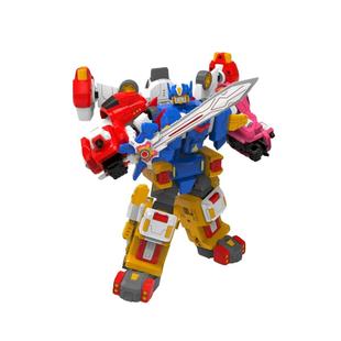 新南星萌宝战警五合体雷光号霞光号大地号二合体变形机器人