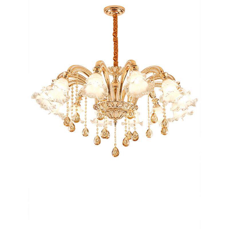 欧式吊灯客厅锌合金水晶灯简欧餐厅卧室奢华大气现代吊灯