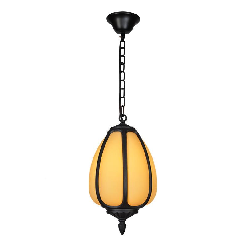 新中式吊新式吊灯仿云石南瓜户外农庭院公园凉亭中道别过墅庄餐馆