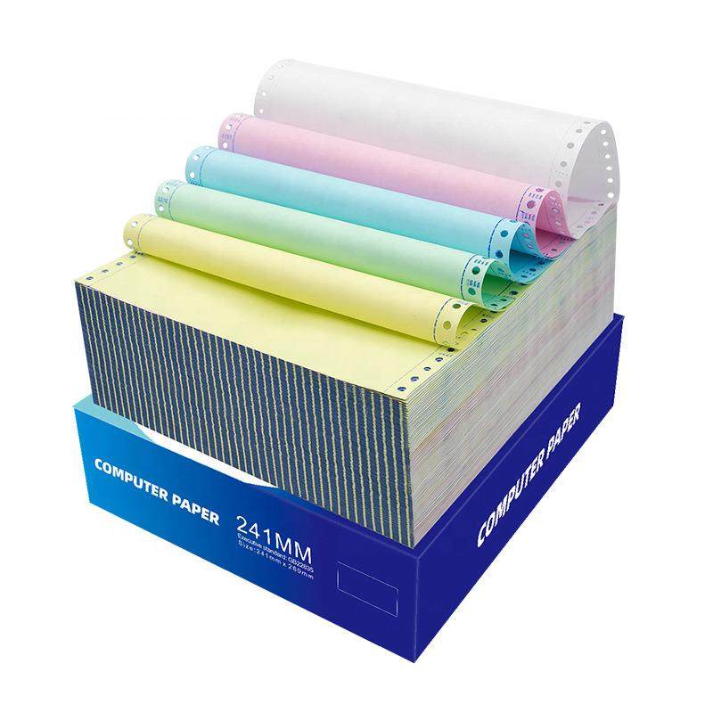 针式电脑打印纸三联二联三等分出入库清单双撕边四联电脑打印纸