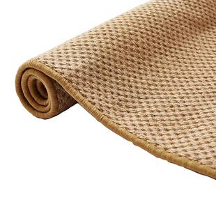 剑麻地毯大螺纹黄麻亚麻草编地毯客厅茶几复古怀旧地毯