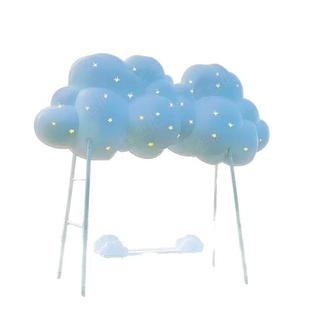 网红云朵秋千玻璃钢材质防水耐腐蚀户外景区互动打卡文旅装 置