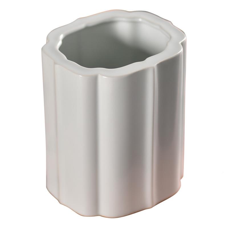 文创意中国风笔收纳笔筒陶66瓷学毛生用书画品简约房四宝文具摆用