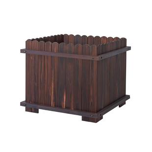 户外防腐木花箱庭院阳台顶楼天台专用种树箱花园种花箱大号种植箱