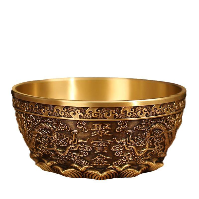 双龙聚宝盆满载琉璃元宝铜钱百福聚宝客厅店铺桌面摆件家用装饰品,家居饰品,装饰摆件,淘宝优惠券,粉丝福利购,淘宝优惠卷