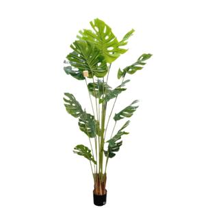 带刺龟背北欧仿真植物绿植装饰摆件假龟背竹客厅室内盆栽树龟背叶