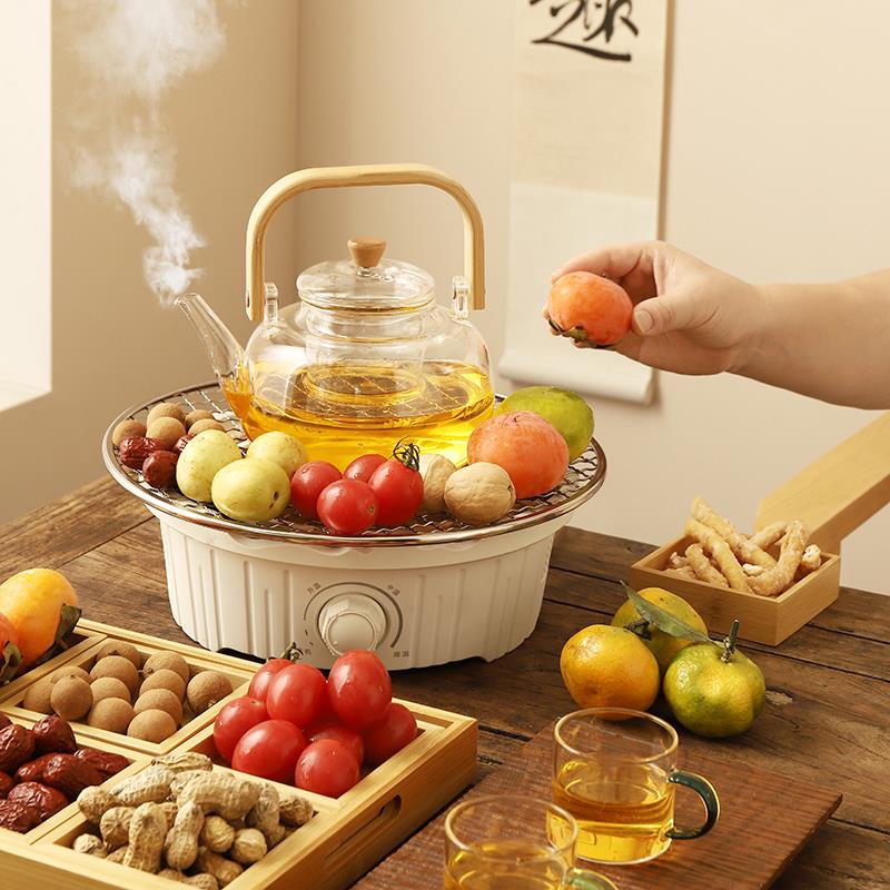 戈米电陶炉现代简约网红围炉煮茶炉茶壶耐热透明玻璃煮茶壶烧水壶