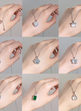 轻颜十字链韩版简约气质轻奢项链