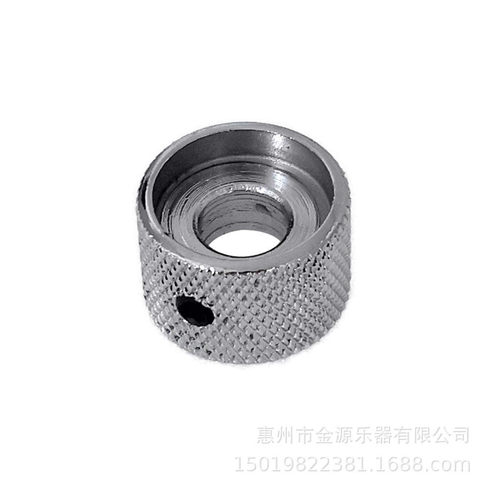 电吉他双层金属音量旋钮贝司双轴音色旋钮弦钮二层电位器帽黑金铬图片