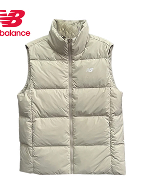 New Balance NB男装保暖情侣立领运动背心鸭绒羽绒马甲AMV44303