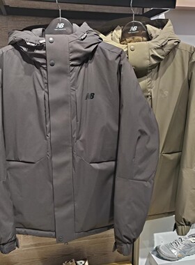 New Balance NB新款男子连帽保暖羽绒服25秋冬鹅绒外套NPF41451