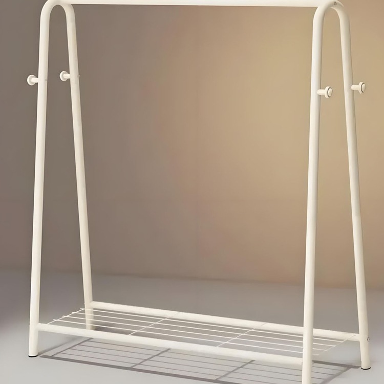 晾衣架落地家用室内挂衣架房间床边简易衣帽架阳台宿舍小型晾衣杆