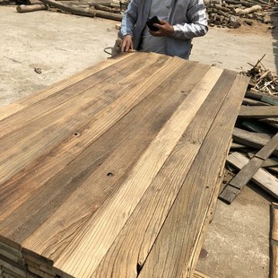 饰木板E18 潢装 老榆木材料桌面板榆木板材家装 建材榆木原木材料装