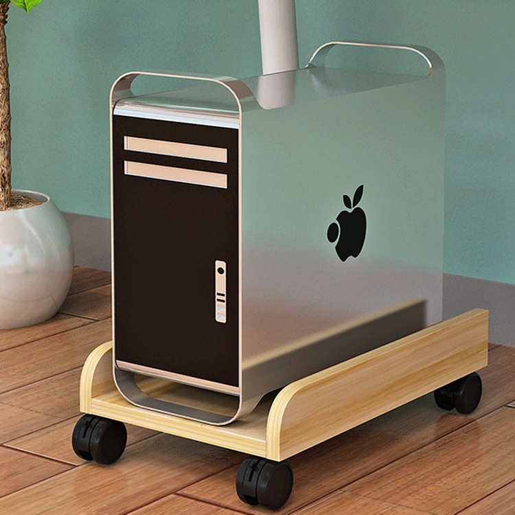电脑主机托架可移动滑轮家用放置物架机箱柜底座托盘办公室支架子