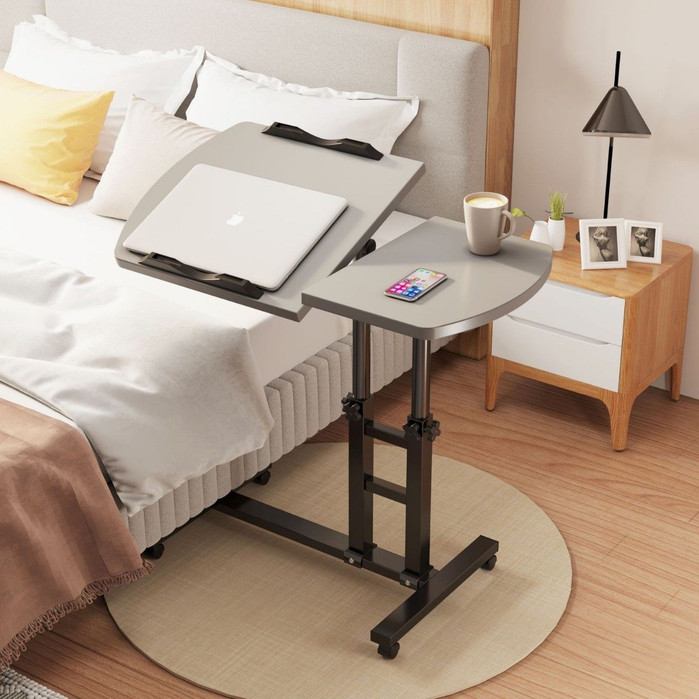?床边桌可移动床上电脑桌卧室桌子升降书桌家用笔记本学习折叠小