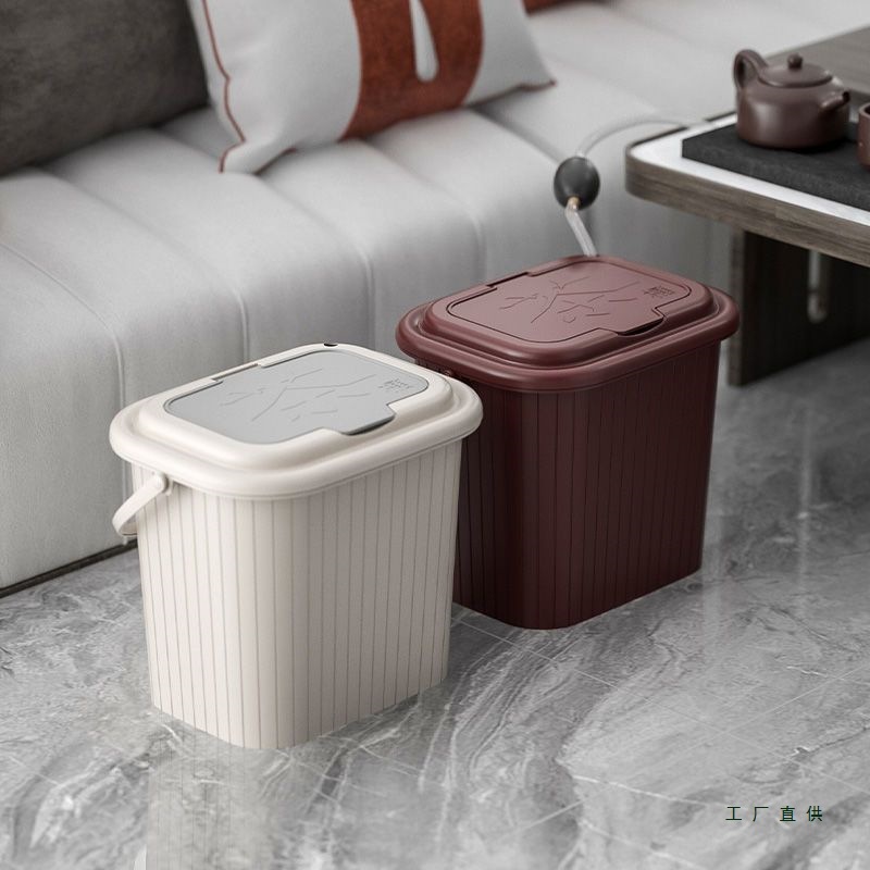 茶渣桶高档家用茶台废水桶茶具办公室配件茶盘茶道干湿分离茶水桶