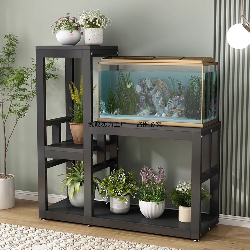 落地式多层承重鱼缸架子客厅水族箱底架底柜底座客厅多功能置物架