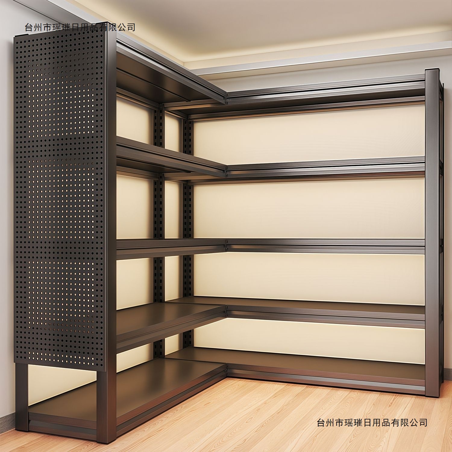 转角L型置物架拐角多层货架房间直角收纳柜置物架落地多层储物架