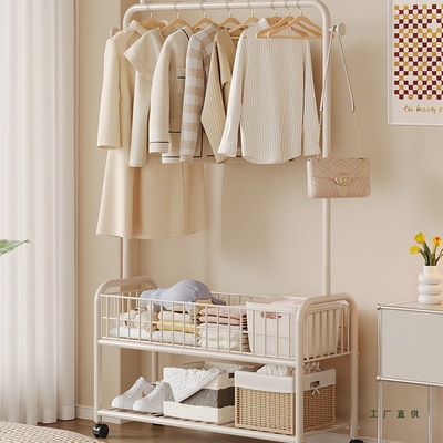挂衣架落地卧室内宿舍衣帽架小型简易家用衣服收纳置物晾衣架移动