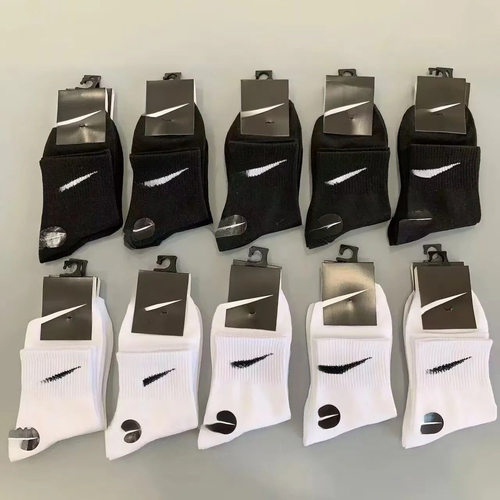 新款勾勾男女ins潮袜防臭百搭中筒篮球学生跑步袜运动情侣短袜