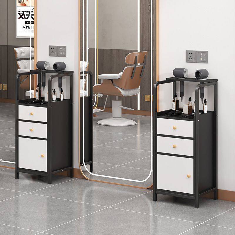 理发店工具柜美发店镜台剪发柜美容院小推车发廊专用吹风机置物架