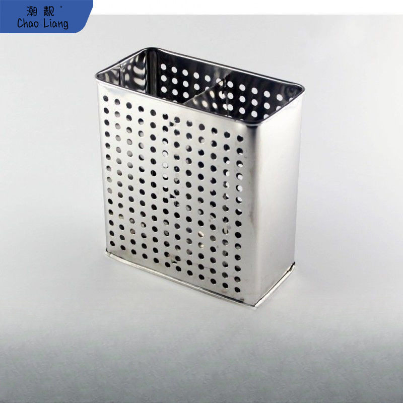 橱柜调味拉篮筷子架 调羹餐具收纳篮 厨房筷子沥水不锈钢置物筒笼