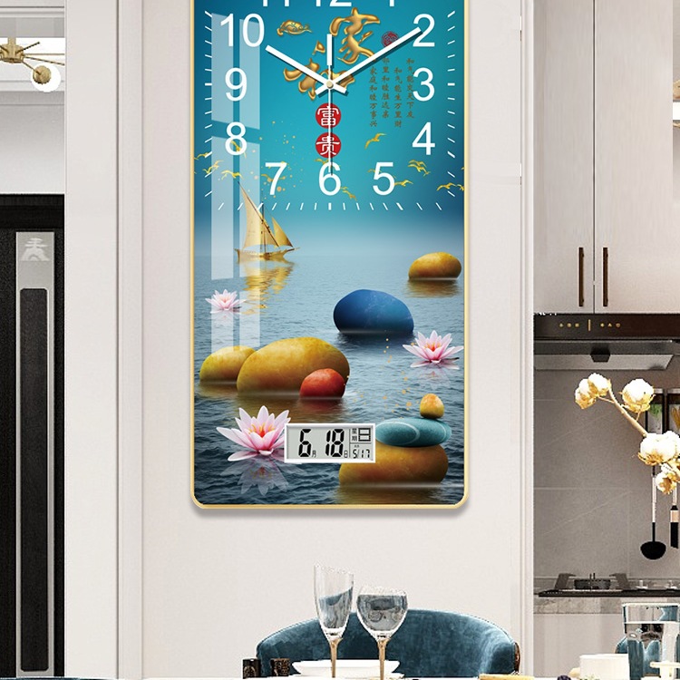 钟表挂钟客厅家用时尚2025新款餐厅装饰画轻奢现代网红表挂墙时钟